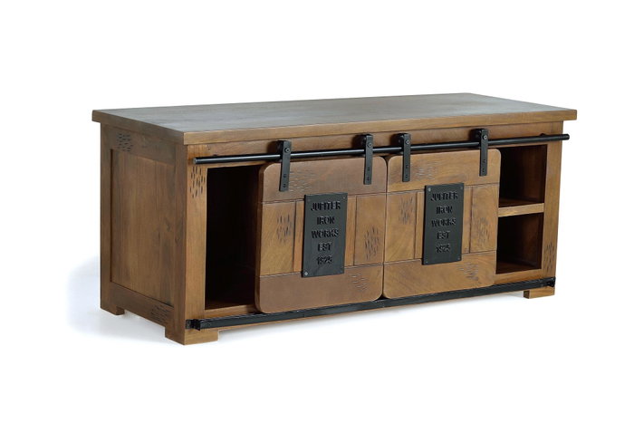 GINER Y COLOMER Mueble TV de madera de mango y metal